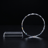 Vente en gros d'usine : Trophée en cristal K9 vierge, toutes formes (rond, multifacettes, personnalisées), avec base pour gravure, pour récompenses et souvenirs