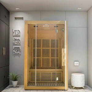 ห้องซาวน่าแบบเดี่ยวพร้อมแผงควบคุมคอมพิวเตอร์นึ่งแห้งไฟฟ้าแบบทันสมัย - Product Image 2