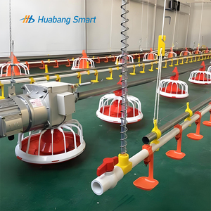 Sistema Automatico di Alimentazione a Tazza e Abbeveraggio a Nipple Zincato a Caldo per Allevamenti di Polli da Carne - Product Image 1