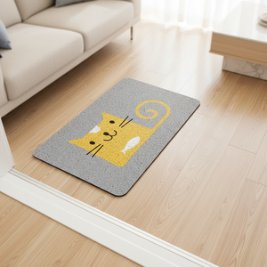 Tapis en PVC moderne - Structure flexible 100% PVC pour usage intérieur/extérieur, facile à nettoyer, retient la saleté et l'humidité - Product Image 1