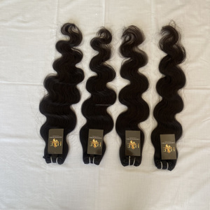 Tissage en lot brésilien naturel vierge brut 100%, Body Wave, cuticule alignée - Product Image 4