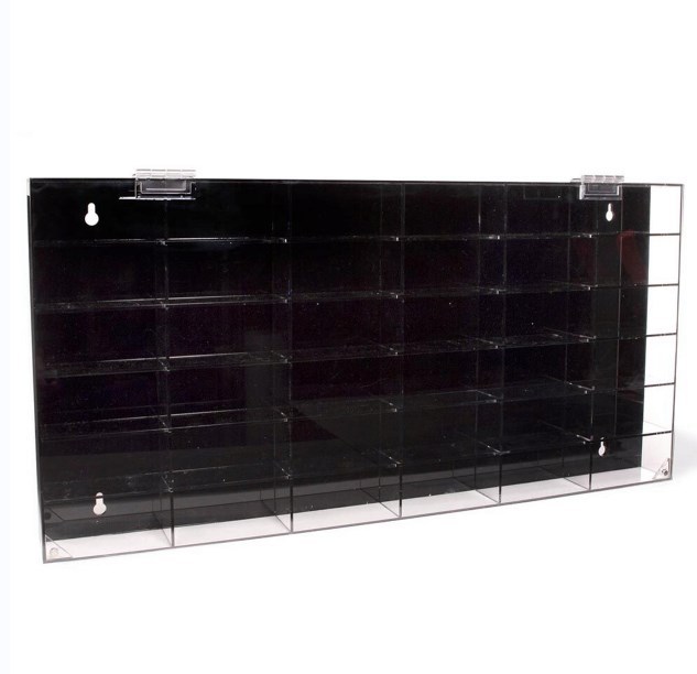 Custom Clear Wall Mount 1-64 Scale 36 Car Acrylic Diecast Car Display Case