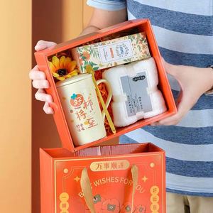 Good Quality Cup and Spoon Ceramic Mugs Small <b>Gift</b> Souvenir Business <b>Gift</b> <b>Sets</b> - Product Image 2