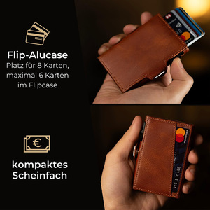 Tarjetero de Aleación de Aluminio de 4 Pulgadas con Expulsión Automática, Antidesmagnetización, Multifuncional, Plegable en Tres Partes, para Hombre - Product Image 2