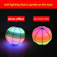 Ballon de fitness rebondissant lumineux style influenceur pour la danse carrée des personnes d'âge moyen et âgées, idéal pour les exercices d'épaules et de cou