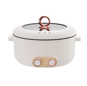 5L grande capacidade multi funcional Non-Stick revestimento duplo-sabor 2000W elétrica cozinhar panela quente