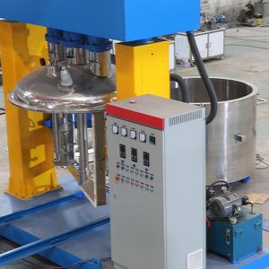 Mezclador Planetario Doble al Vacío para Pigmentos y Sellador de Poliuretano, Alta Capacidad 500L, Bomba Incluida, Dispersión Rápida - Product Image 1