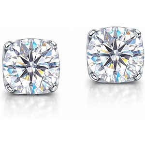 LeCalla Boucles d'oreilles en argent sterling 925 avec zircone cubique pour femme, plaquées rhodium, à porter au quotidien - Product Image 5