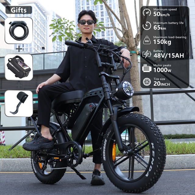 HOT SALES VOMO X80Pro Deliver E-bike USA Fast Long Range Electric Bicycle FAT Tires Electric Bicycle X80 PRO E Bike 50KM/H