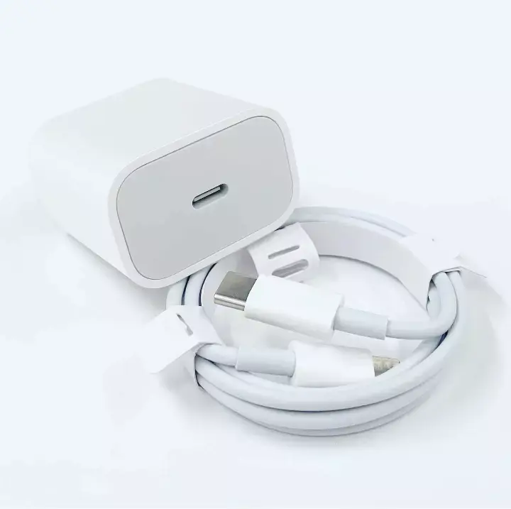 Wholesale USB C Cell Phone Power Adapter 20w PD Fast Charging Cable Charger For iPhone Apple