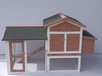 XPT051 moderne marron en bois grande maison pour animaux de compagnie motif Animal Triangle poulailler pour Backyard Chicken Run