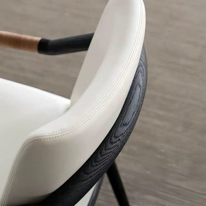 Chaise de salle à manger moderne en <span class=keywords><strong>bois</strong></span> avec assise et dossier rembourrés, design pour restaurant, meubles durables, stables et écologiques - Product Image 6