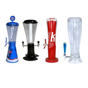 Noir bleu vert rouge jaune Bar 1.5L 3L 1/3 tour de bière de vin de robinet avec Tube de glace pour distributeur de bière de fête de barre - Product Image 5