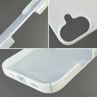 Coque de téléphone 3D par sublimation, en PC rigide, vierge pour impression par transfert thermique, avec larges découpes pour boutons, compatible Android et iPhone 17 Pro Max