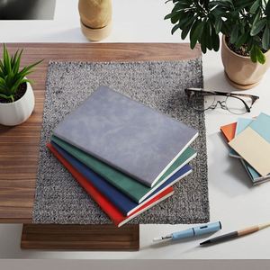 Custom 100gsm A4 Minimalist Notebook Linen PU Leather Office Study Daily Business Travel <b>Creative</b> <b>Gift</b> Idea for Friends - Product Image 3