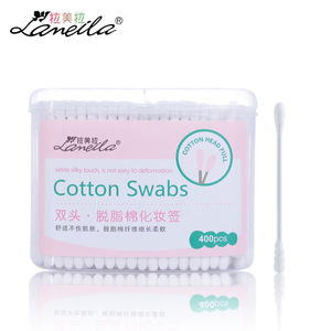 Hisopos de Algodón Lamela, 400 Unidades, Doble Cabeza, Punta Redonda, Multiusos para Maquillaje y Cuidado de la Piel - Product Image 4