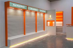 Vitrine d'exposition personnalisée pour <span class=keywords><strong>magasin</strong></span> de <span class=keywords><strong>réparation</strong></span> de téléphones portables, meuble de présentation pour étuis de téléphone, vitrine murale pour boutique de téléphonie mobile - Product Image 3