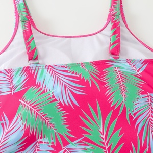 Maillots de bain de luxe sur mesure pour femmes, ensemble de bikini triangle côtelé de haute qualité, 2 pièces, imprimé, vêtements de plage - Product Image 3