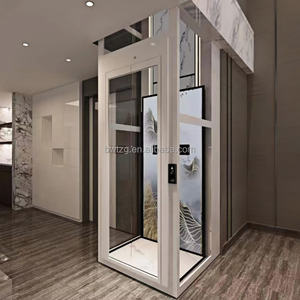 Lift Penumpang 5 Orang Kustom 400kg Unit Komersial Traksi untuk Hotel, Mal, Tanpa Gear, Kayu/PVC untuk Vila, Hunian - Product Image 3