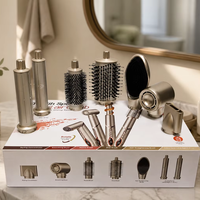 Sèche-cheveux et styler ionique 7-en-1 1400W à moteur sans balais 110 000 tr/min avec fonctions de lissage/bouclage, personnalisable OEM/ODM