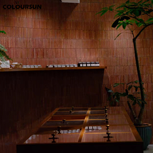 Style moderne Flexible Pierre Travertin <span class=keywords><strong>Pilier</strong></span> Romain TV Fond Décoration Murale Argile Douce Flexible MCM Carreaux pour Hôtel <span class=keywords><strong>Brique</strong></span> - Product Image 5