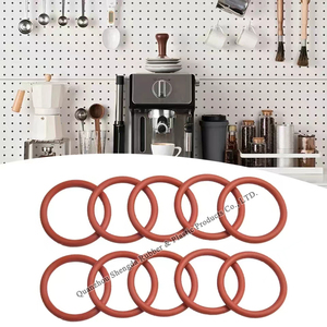 Junta de anillo de silicona roja, <span class=keywords><strong>repuestos</strong></span> de repuesto para máquina de café <span class=keywords><strong>Delonghi</strong></span>, anillo de sello de proceso extractor - Product Image 1
