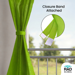 2in1 Waterproof Outdoor Curtain 260 GSM Lime Grass with Fresh Vibrant Green Tones for Modern Patio <b>Privacy</b> Sun Protection - Product Image 6