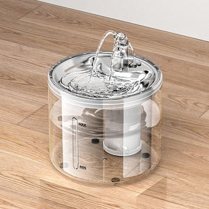 น้ำพุสำหรับสัตว์เลี้ยงสแตนเลสสตีลกรองน้ำแบบหมุนเวียนอัตโนมัติความจุขนาดใหญ่สำหรับสุนัขและแมวการออกแบบที่ถอดออกได้ - Product Image 4