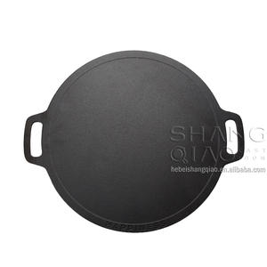 13-Inch Cast Iron Roti Tawa Double Handled Cast Iron Crepe <strong>Pan</strong> for Dosa and Tortillas - Product Image 5