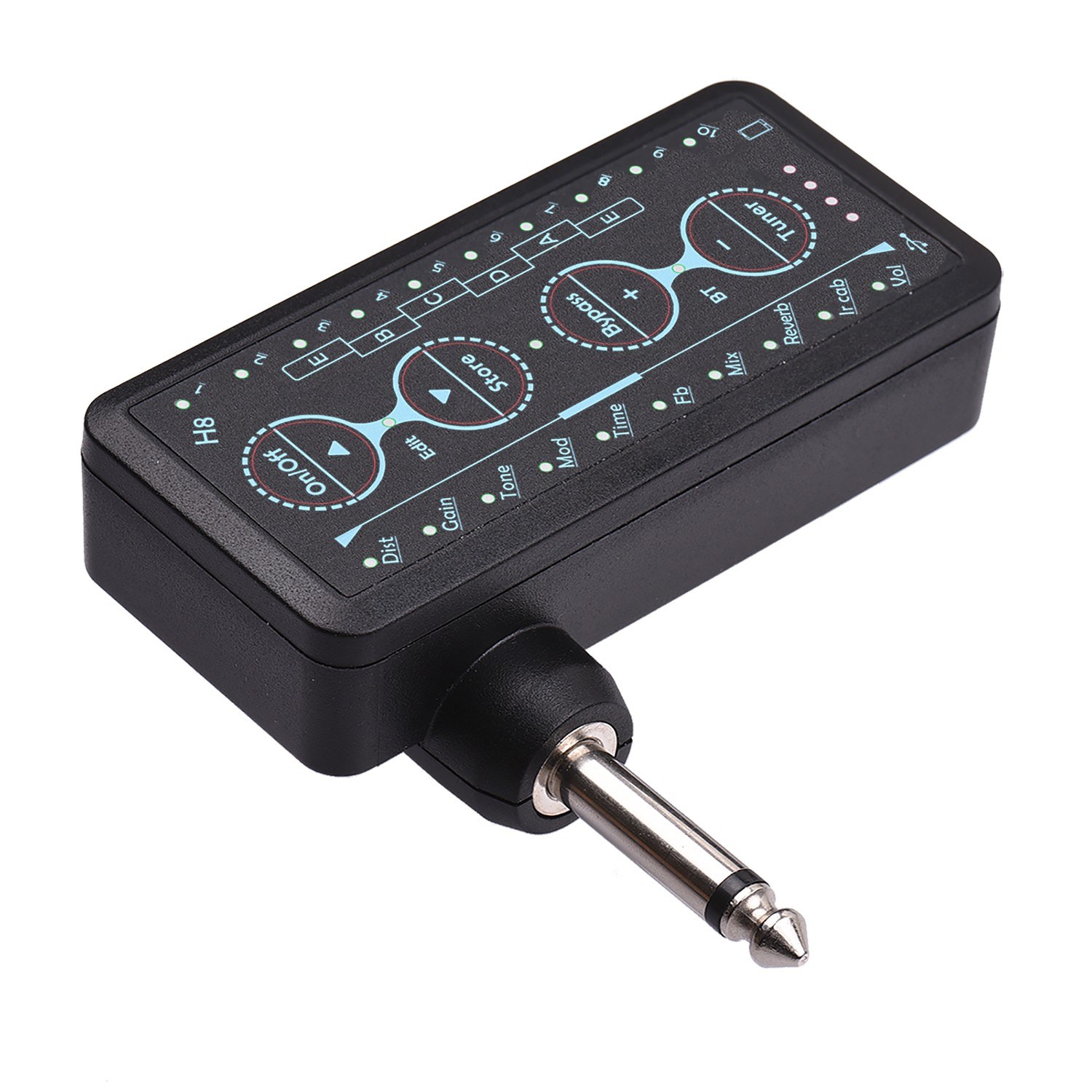 マルチエフェクトギターヘッドフォンアンプ充電式ポケットヘッドフォン