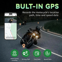 Caméra de tableau de bord universelle pour moto Aoocci C6 Pro Dual 1080P, enregistreur vidéo, étanche IP67, écran IPS pour capteur G, écran intelligent