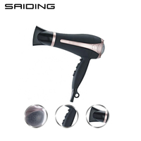 Sèche-cheveux électrique de luxe disponible en plusieurs couleurs, design high-tech, sans dommages causés par la chaleur, avec buse concentratrice