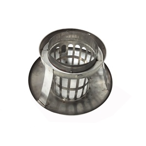 6 "capuchons de pluie de système de conduit de mur jumeau d'acier inoxydable - Product Image 5