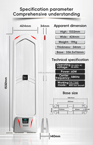Garment Shop Alarm System Gate 58Khz EAS <b>Security</b> Door Retail Anti Theft EAS Clothing <b>Security</b> Anti-theft Antenna System AM - Product Image 2