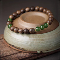 Fabricant Professionnel Kynam Vietnam Bijoux Religieux Artisanaux Unisexe Bracelet Perlé en Bois d'Agar Qinan pour Usage Quotidien