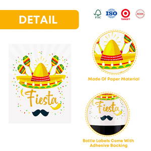 Xieli Vietnam Pegatinas Decorativas para Botellas de Vino de Papel para Fiestas y Celebraciones - Product Image 4