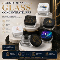 Pot en verre mat mignon de 3 ml, 5 ml, 9 ml avec logo personnalisé pour crème pour les yeux et emballage cosmétique, service OEM en gros, impression sérigraphique