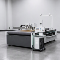 Machine de découpe numérique CNC automatique pour vinyle, autocollants, carton et emballages, avec couteau oscillant et traceur à plat