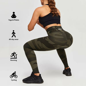 कस्टम छलावरण मुद्रित योग लेगिंग जिम फिटनेस उच्च कमर बट महिलाओं के लिए कैमो स्पोर्ट्स टाइट्स - Product Image 5