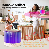 Altavoz Bluetooth RGB de 8W para Fiestas en Casa, Karaoke para Niños, Compatible con TF, AUX, Conexión Inalámbrica