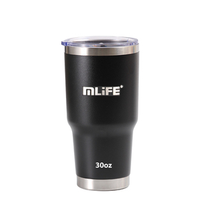 Vaso aislado a prueba <span class=keywords><strong>de</strong></span> derrames <span class=keywords><strong>de</strong></span> color negro mate con pajita para hombres termos termo 40 oz onza vaso <span class=keywords><strong>de</strong></span> sublimación con mango - Product Image 3