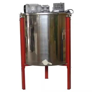 <b>Brad</b> Semi-Automatic Stainless Steel 12-Frame Centrifugal Honey Extractor with 230V/110V Compatibility and 1 Year Warranty - Product Image 1