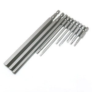Jeu de tournevis à embouts magnétiques hexagonaux de 1/4 po H1.27-h14 50-200 mm, embouts de tournevis, embouts de perceuse, accessoires d'outils - Product Image 1