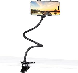 <b>Gooseneck</b> <b>Phone</b> <b>Holder</b> for Bed Flexible <b>Gooseneck</b> Long Arm <b>Phone</b> Mount for Desk with 360° Adjustable for All 4-7” Cellphone - Product Image 1