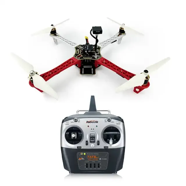 RadioLink Factory Quadcopter UAV F450 with RC Transmitter T8FB Flycolor 30A Fairy ESC Assemblable Accessories for Agricultural