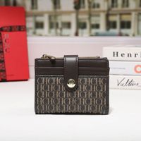 Portefeuille élégant pour femmes, nouvelle marque de luxe célèbre, style de créateur, tendance unisexe, élégant, rétro, pour les affaires et le quotidien