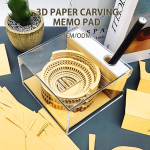 Bloc-notes 3D Colisée romain personnalisé bricolage déchirant papier artisanat modèle 3d personnalisé bloc-notes pour cadeau école et bureau décor de bureau - Product Image 1
