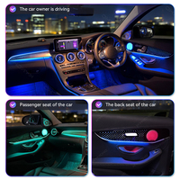 Kit d'éclairage d'ambiance KYNCHO pour Mercedes-Benz W205, éclairage LED intérieur pour voiture, éclairage d'ambiance automobile