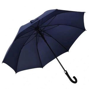 Low Prices Dark Blue Red Black Color Iron Rib Large Long Handle Academy Sublimation <b>Umbrellas</b> for Restaurants - Product Image 2