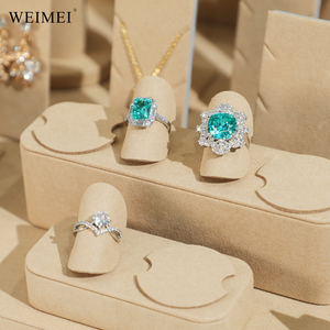 Ensemble de présentoirs à bijoux WEIMEI en microfibre pour bracelets, colliers, bagues et boucles d'oreilles, pour boutique de bijoux sur mesure - Product Image 5